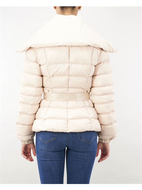 Short nylon down jacket with wide collar Elisabetta Franchi ELISABETTA FRANCHI | Jacket | PI76D46E2CI4